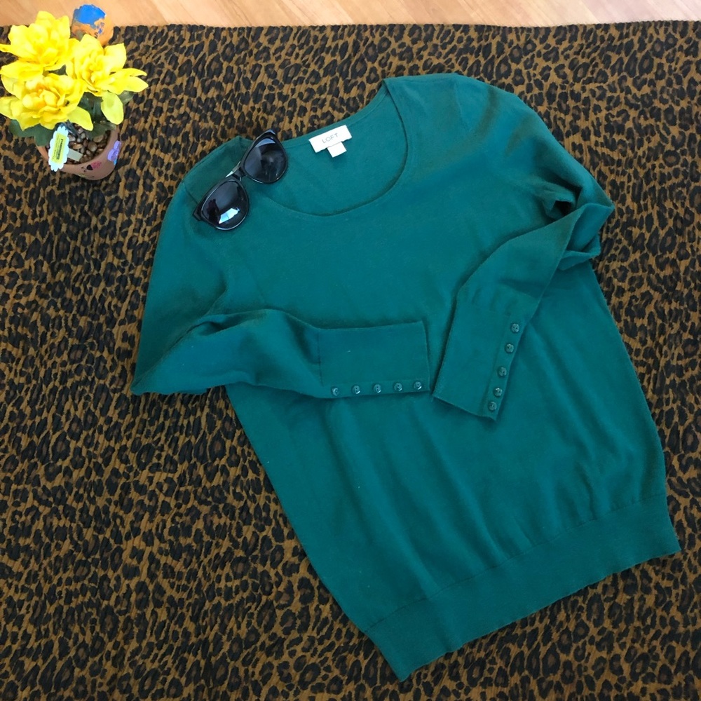 Green Loft sweater long sleeve Sz M